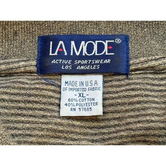 LA Mode Men's Short Sleeve Button Down PACIFIC GROVE GOLF LINKS Polo Shirt XL - Picture 5 of 5